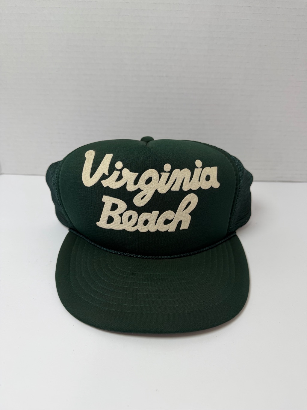Vintage 80s Virginia Beach Snapback Trucker Hat